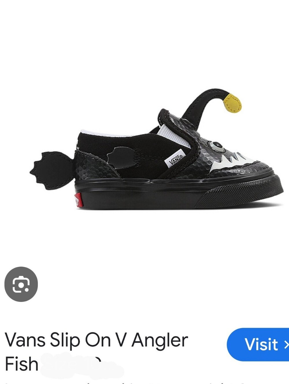 Vans Toddler Classic Slip-On Angler Fish shoes